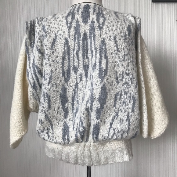 Vintage Knit Puffy Shouldered Sweater - Picture 3 of 6